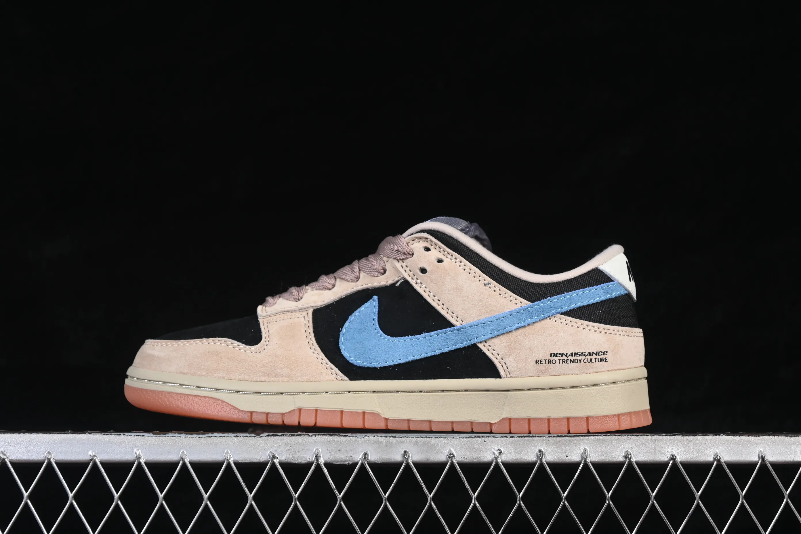 All categories Nk SB Dunk series Nk SB Dunk Low low-top sneakers Nike SB Dunk Low khaki black and blue hook low-top casual sneakers HJ0367-200
